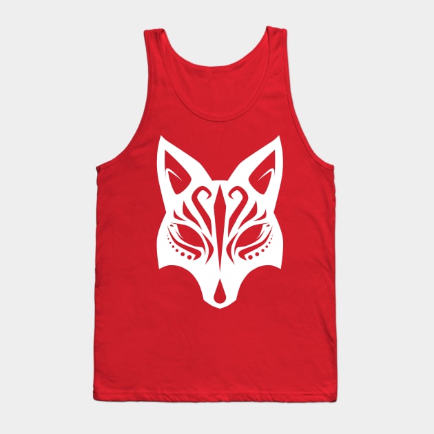 Kitsune Mask v1 Tank Top by Anrui